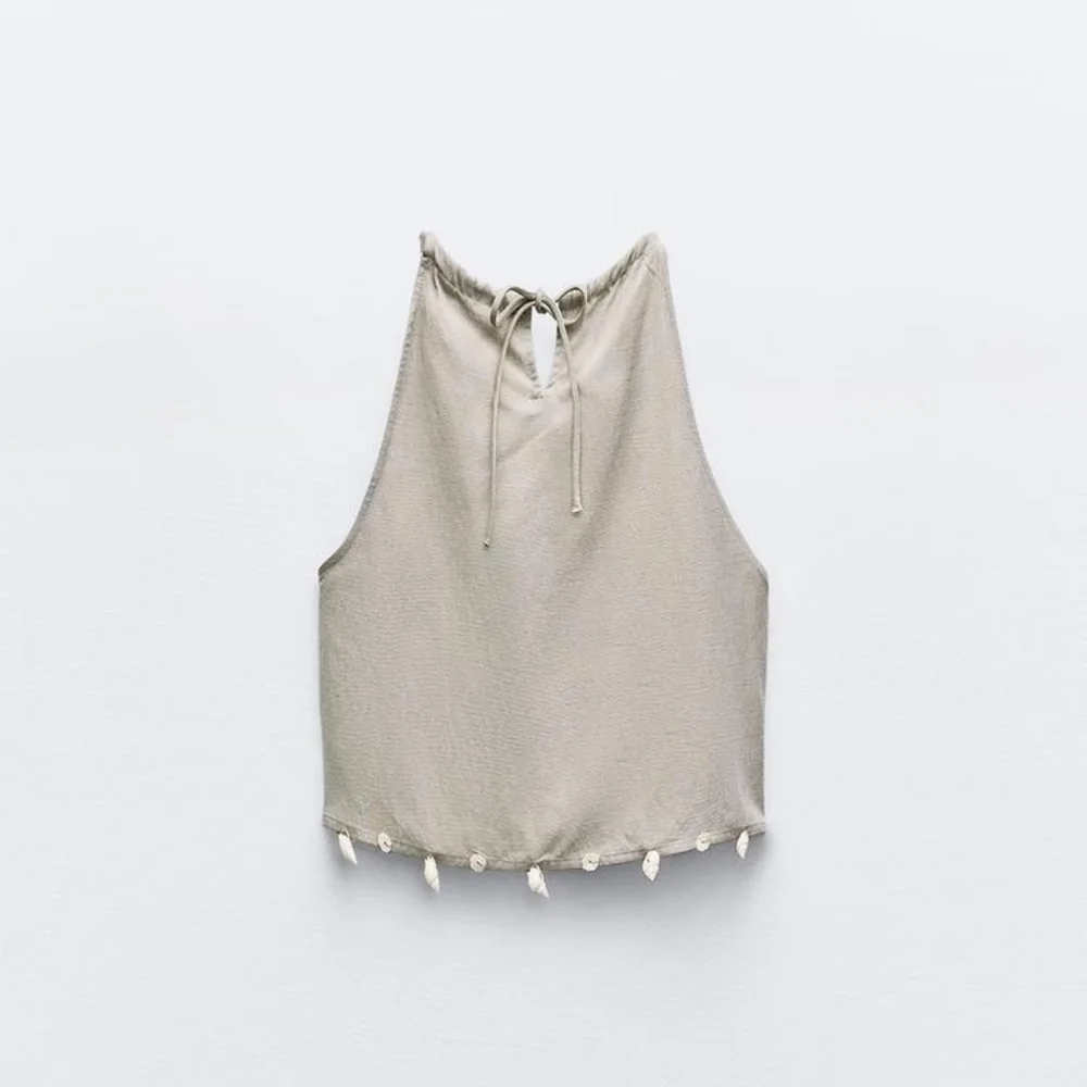 ZARA LIMITED EDITION SEASHELL CROP TOP - Picture 4 of 6